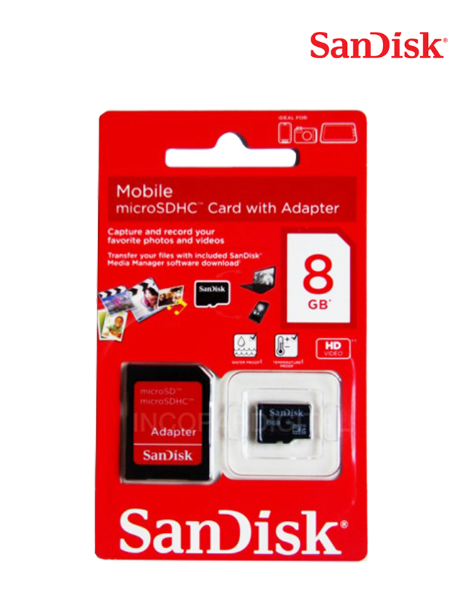 SanDisk 8GB microSDHC - Class 4
